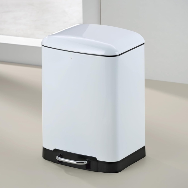 Kela 'Davino' Treteimer, 12 L, Edelstahl, weiß Bild 2