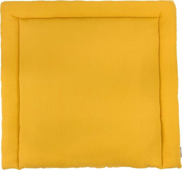 KraftKids Wickelauflage in Doppelkrepp Gelb Mustard, Wickelunterlage 60x70 cm (BxT), Wickelkissen