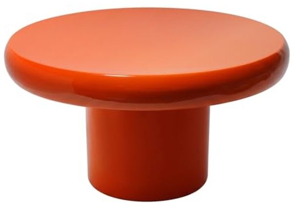 Vente-unique - GAVYKA Couchtisch Metall Orange - B 72 cm x H 42 cm x L 72 cm