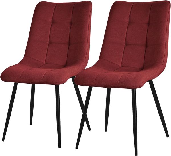 ML-DESIGN Stuhl Esszimmerstühle mit Rückenlehne moderne Design Lounge Küchenstühle (2 St), Polsterstuhl Esstischstühle 2er Set Küchenstuhl Polyester bis 120kg