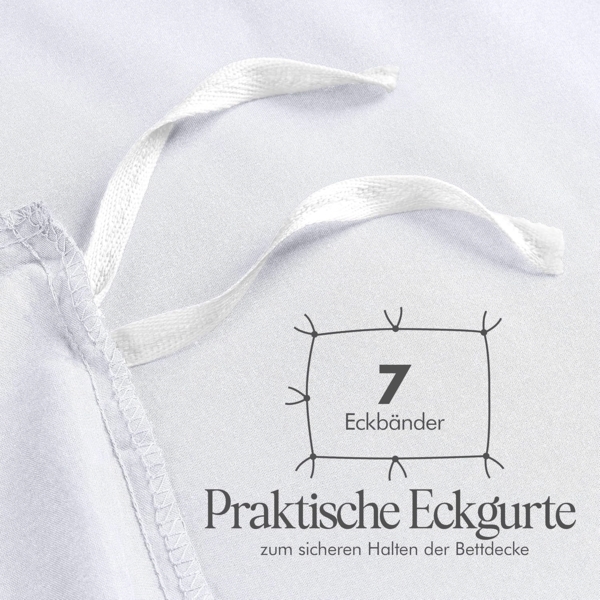 Utopia Bedding Bettwäsche Set - Mikrofaser Bettbezug 260x240 cm + 2 Kissenbezüge 65x65 cm - Weiß Bild 9