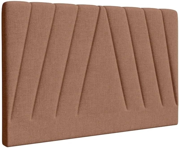 Vente-unique - Bett-Kopfteil 150 cm - Stoff - Terracotta - LIDAMA von Pascal Morabito Bild 4