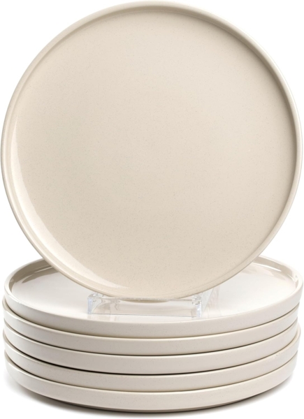 LEONARDO Teller-Set Speiseteller ROMA, Keramikteller, ca. 27 cm, 6-teilig (6-tlg), 6 Personen, Keramik, Geschirr-Set, Service, spülmaschinengeeignet