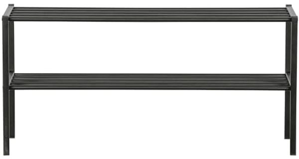 Schuhregal Ferro aus Metall, Schwarz