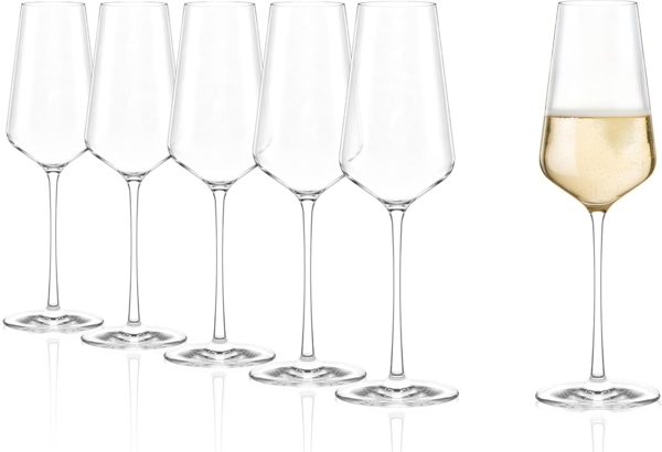 Stölzle Lausitz STARLIGHT Champagnerkelch 290 ml 6er Set