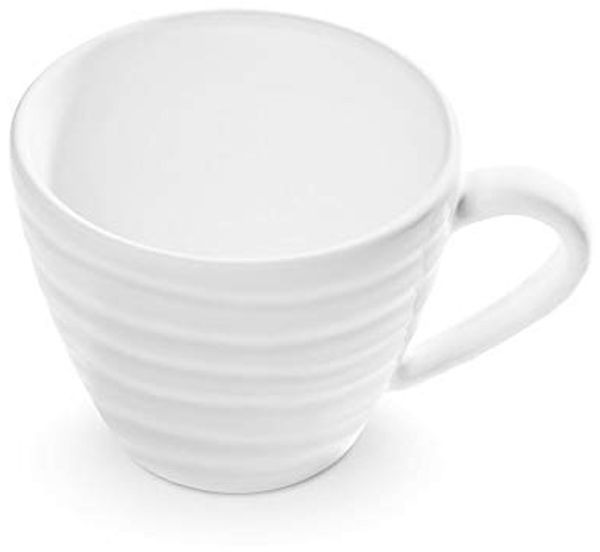 Weißgeflammt, Kaffeetasse Gourmet (0,2L) - Gmundner Keramik Kaffeetasse - Mikrowelle geeignet, Spülmaschinenfest