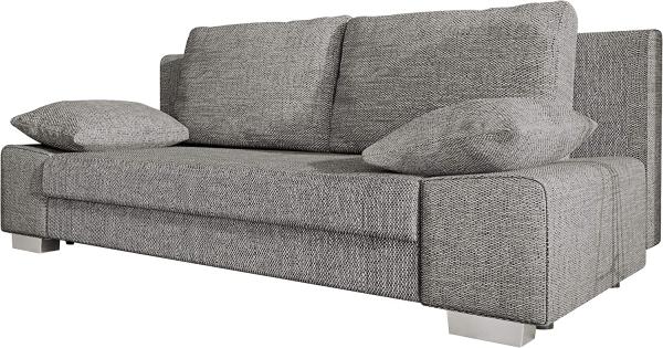 Sofa Laura mit Schlaffunktion und Bettkasten (Farbe: Lawa 05)