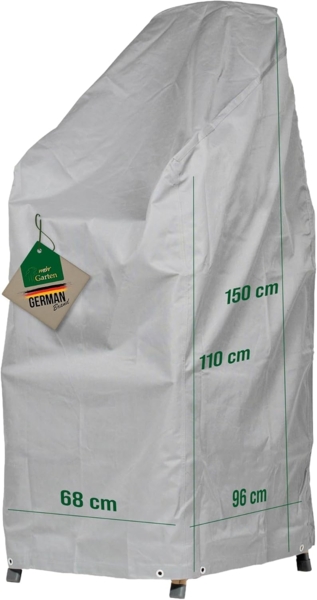 mehr Garten Gartenmöbel-Schutzhülle Protect, Premium PROTECT Stapelstuhl-Abdeckung, 68 (B) x 96 (T) x 110/150 (H) c
