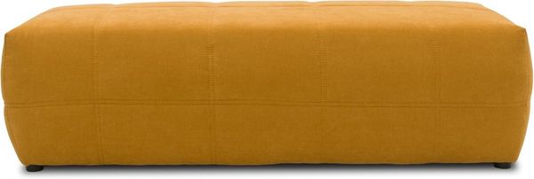 DOMO Collection Brandon Hocker, Sitzhocker, Fußhocker, 150 x 60 x 40 cm, Polsterhocker in gelb