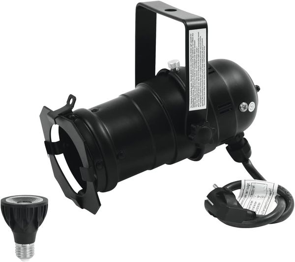 EUROLITE Set PAR-20 Spot sw + PAR-20 230V COB 6W E-27 LED 1800-3000K dim2w
