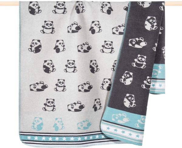 pad Kinderdecke Panda Aqua Blau (75x100cm) 10337-I40-7510