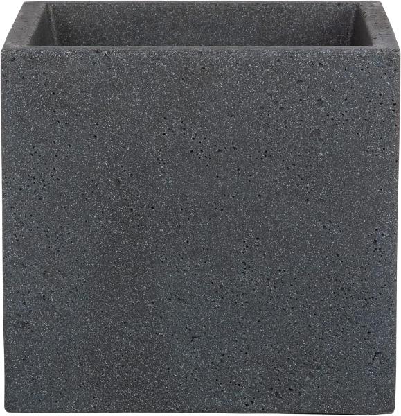 Scheurich C-Cube Pflanzgefäß Stony Black 40 cm, Höhe 33 cm