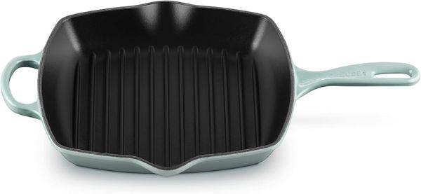 Le Creuset Grillpfanne Gusseisen Quad. Sea Salt 26 cm