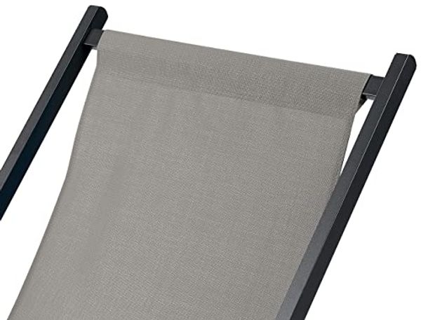 Gartenliege Metall Grau LOCRI II Bild 7