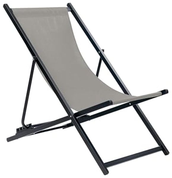 Gartenliege Metall Grau LOCRI II