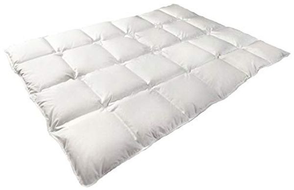 Mayaadi-Home HS20 Bettdecke Baumwolle 70% Daunen 30% Federn Weiß 135x200 cm 600 Gramm