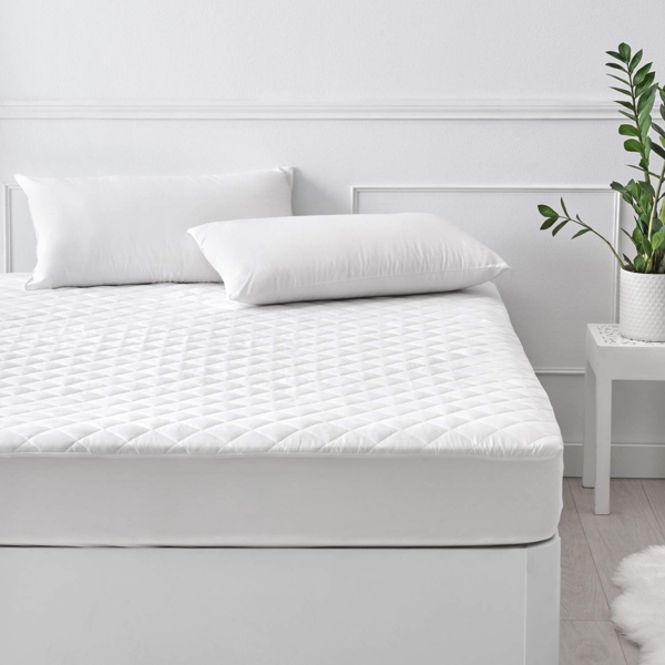 Pikolin Home - Gesteppter Matratzenschoner/-bezug, wasserdicht, atmungsaktiv, hypoallergen und extra weich mit anpassbarer Spannumrandung, Kissen 180 - 180x200 cm Bild 2