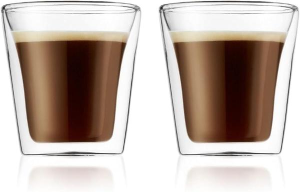 Bodum Canteen 2 Stk. Glas Doppelwandig 0,1 L