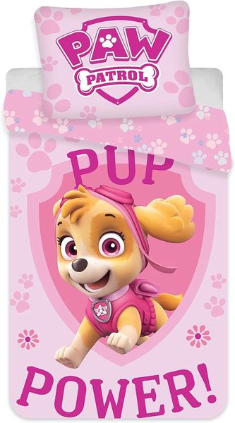 Paw Patrol - Kinderbettwäsche - Set 100x135 40x60 cm Skye