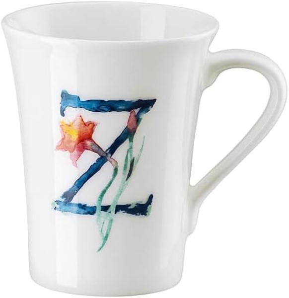 Hutschenreuther Flower Alphabet Becher mit Henkel - Z, Bone China, Zephyranthes, 400 ml, 02048-727405-15505