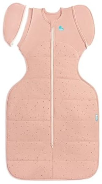 Love To Dream Wickeltasche, warm, 2,5 Tog, patentierte Flügel mit Reißverschluss, helfen dem Baby sanft beim sicheren Übergang vom Pucken zu Armfrei (Rosenkiesel, Größe L (8,6–10,9 kg)