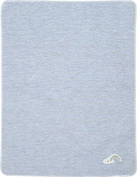 Babydecke Regenbogen Nordsee 70x90 cm Baumwolle/ Flanell