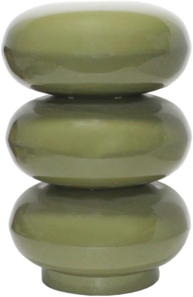 Vente-unique - Beistelltisch aus Metall - Khaki - SANIYA