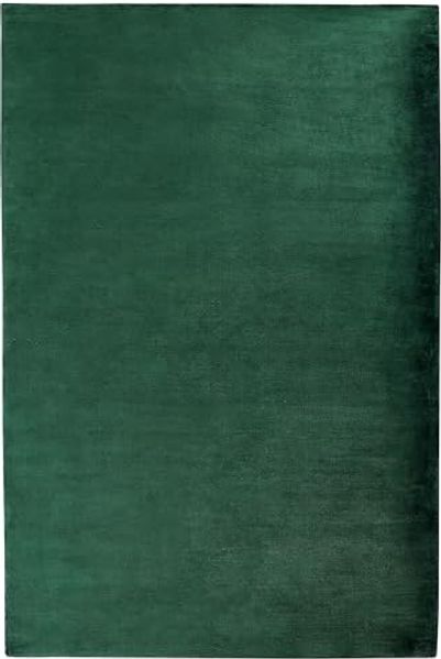 Teppich Viskose dunkelgrün 200 x 300 cm Kurzflor GESI II