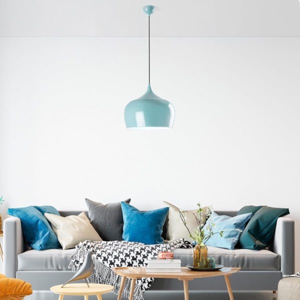 Kronleuchter, 'Patıne', 125 x 29 x 29, Türkis Bild 2