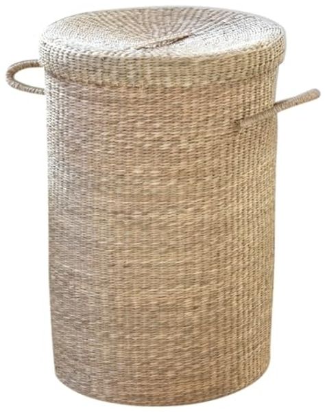 Casâme Wäschekorb aus natürlichem Seegras - Helles Holz