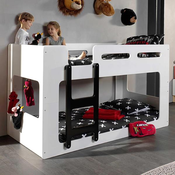 Vipack 'Luca' Halbhochbett 90x200 cm weiß, inkl. Lattenrost