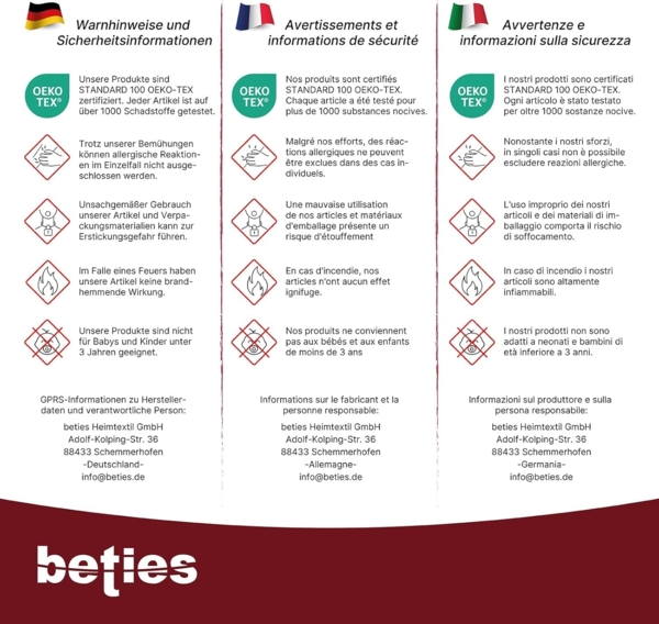 beties Federkissen PublikPlus, Füllung: Gänse- und Entenfedern, Seitenschläfer, Bauchschläfer, Rückenschläfer, Set, 2-tlg, Federkissen 2er-Set ca. 50x50 cm kein Lebendrupf Bild 9