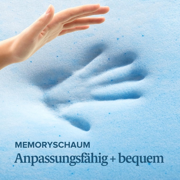 ZINUS Kühlender Swirl Gel Memoryschaum-Matratzen-Topper | Kühlung, Design für Luftzirkulation | Druckentlastung | 140x200 cm | OEKO-TEX-zertifiziert | Für Matratze, Bett, Sofa Bild 5