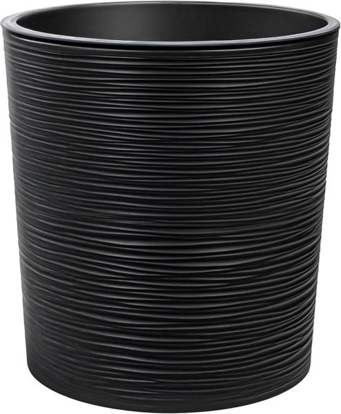 KONZEPT Blumentopf Pflanztopf Groß Innen, 30cm Meißelspuren-Design, Mit Inneneinsatz (1 St), ideal für den Innenbereich