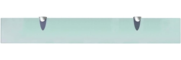 vidaXL Schwebendes Regal, Glas transparent, 0,8 x 10 x 70 cm Bild 2