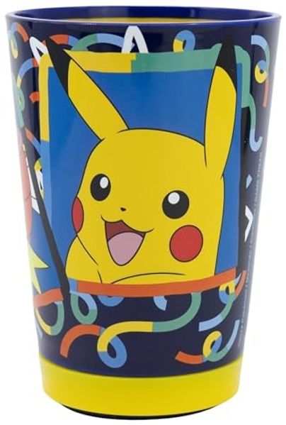 Pokemon Pikachu Kippsicher Trinkbecher PP 470 ml – Drop Safe Plastikbecher mit Smartgrip-System
