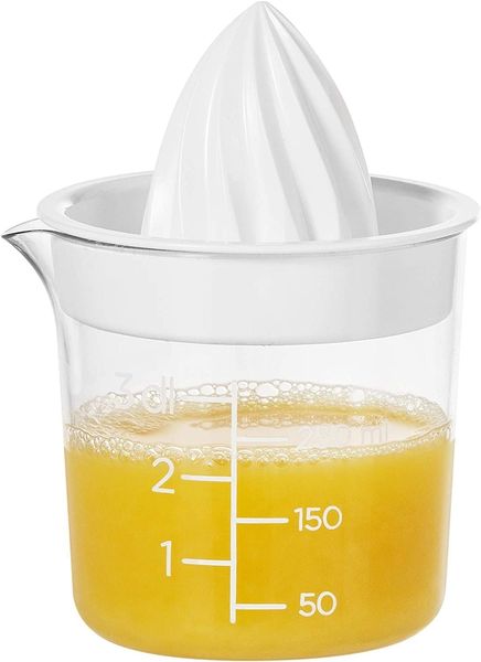 GastroMax Zitruspresse - Einfaches Entsaften von Limetten, Zitronen und Orangen - ml-Markierungen - Langlebiger SAN-Kunststoff - Spülmaschinenfest - BPA-frei - Hergestellt in Schweden