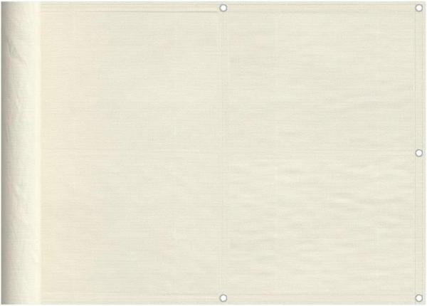 Balkon-Sichtschutz Creme 75x1000 cm 100 % Polyester-Oxford