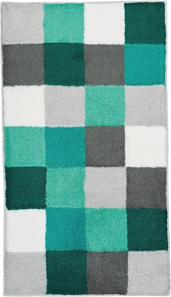 Kleine Wolke 5426675382 Badteppich Caro, 60x105 cm, Petrol, 4004478230545