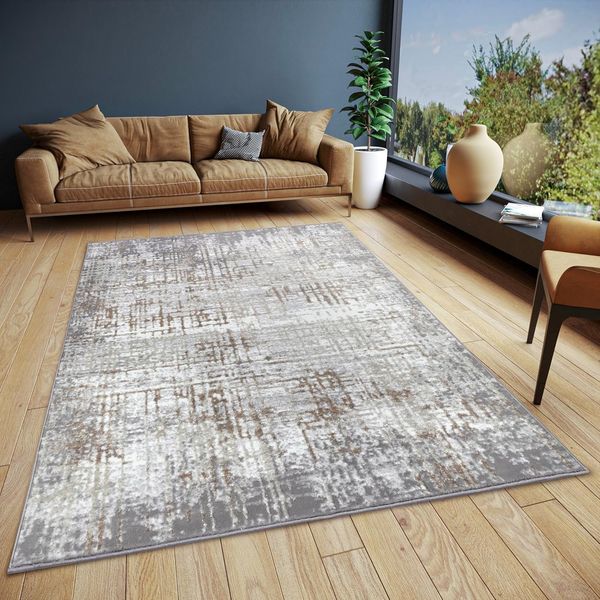 HANSE Home Teppich Abstract, rechteckig, Höhe: 13 mm, strapazierfähig, pflegeleicht, robust, glänzend