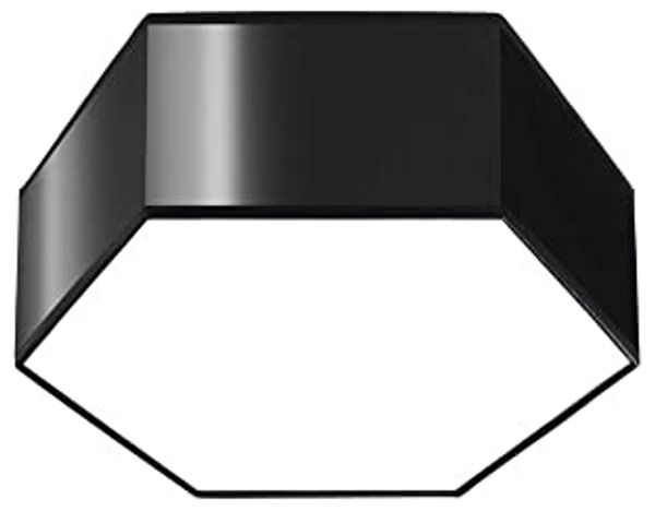 SOLLUX SL. 1059 Deckenleuchte SUNDE 11 schwarz PVC 60W L: 30. 5cm B: 26. 5cm H: 11. 5cm dimmbar
