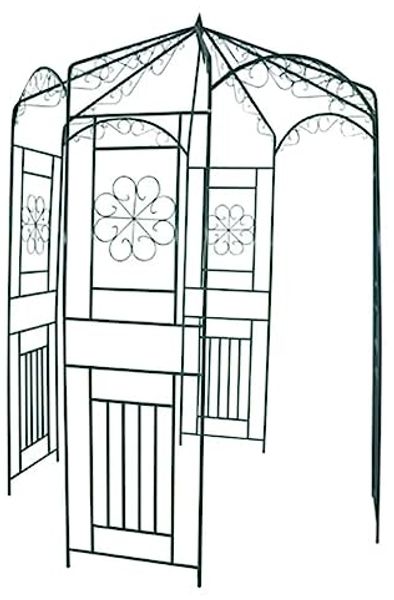 vidaXL Rosenpavillon 250 cm Dunkelgrün 40269