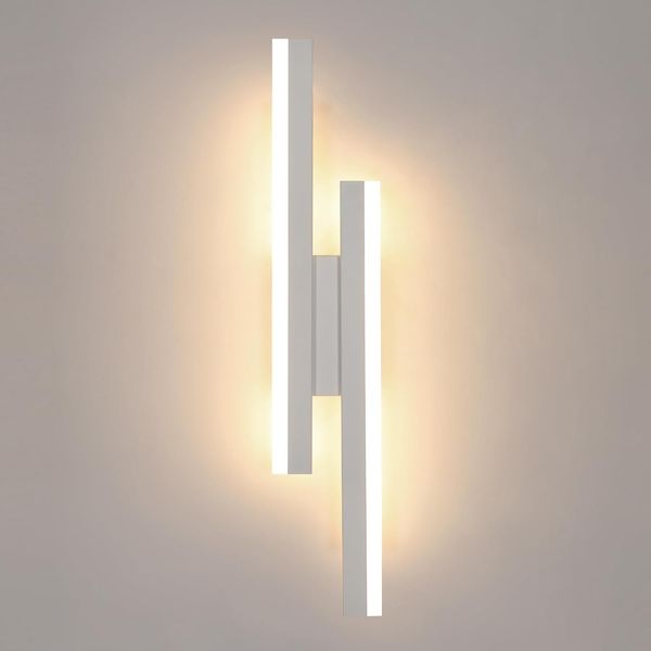 Comely Wandleuchte LED Innen Moderne, 16W Dimmbar Wandlampe Innen 3 Farbtemperaturen 3000K/4500K/6500K, Flurlampe Lange Parallele Wandlicht für Flur Treppenhaus Flur Wohnzimmer Schlafzimmer