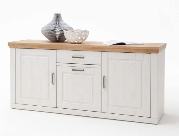 Sideboard Bruneck 1 Pinie weiss Nb 183x85x50 cm Kommode Wohnzimmer