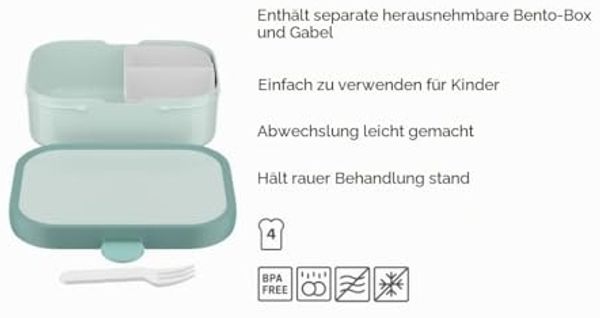 Mepal 'Campus' Brotdose mit Fächern & Gabel, Kunststoff, Paw Patrol, 750 ml Bild 3