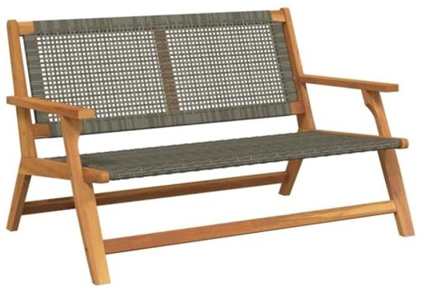 vidaXL gartenmöbel Grau 122 x 78 x 73 cm Massivholz Akazie 367820