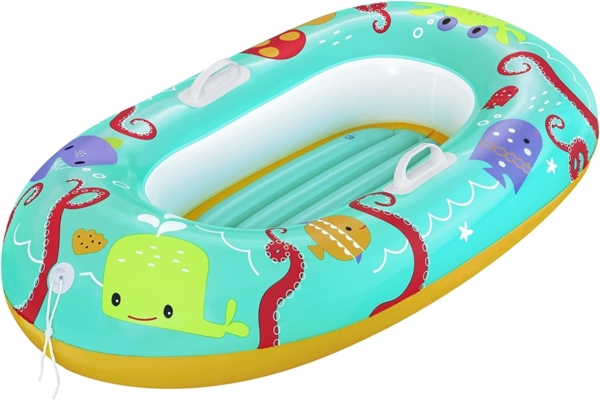 Bestway Schlauchboot für Kinder Tropical Crew Baby Boat 119 x 79 cm