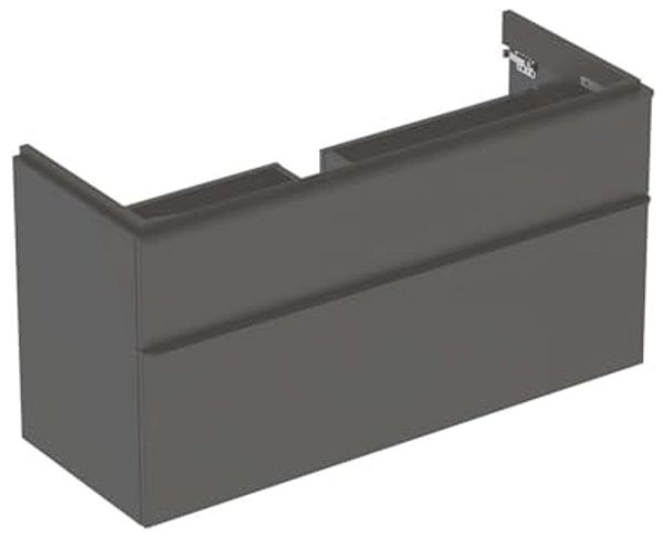 GEBERIT SMYLE SQUARE Waschbeckenunterschrank 118,4 cm breit, Anthrazit