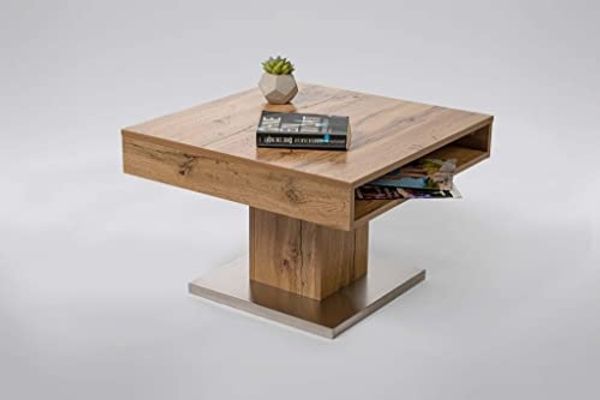 M2 Kollektion Mailand Couchtisch, Holzwerkstoff, Eiche Dekor, 75 x 45 x 75