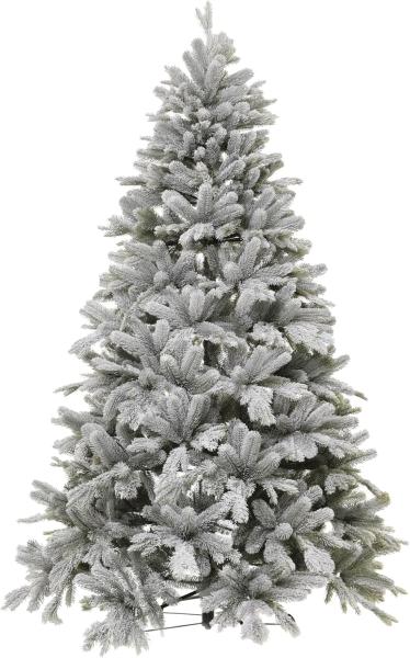 VIVANNO Künstlicher Weihnachtsbaum Künstlicher Weihnachtsbaum Premium Nordmanntanne mit Schnee 150 cm, Nordmanntanne